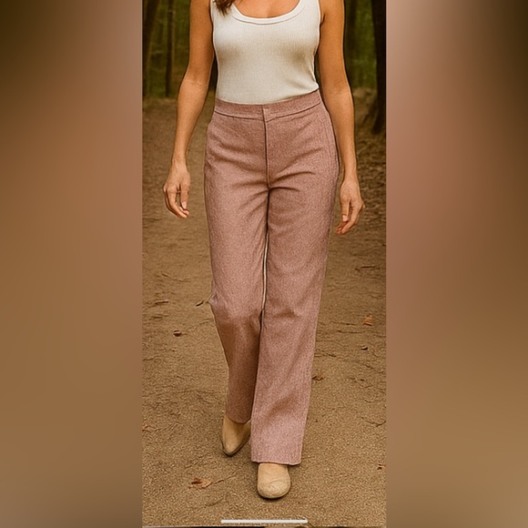 Ann Taylor Wool & Silk Blend Lined Tweed Wide Leg Trousers 6 - Picture 10 of 10